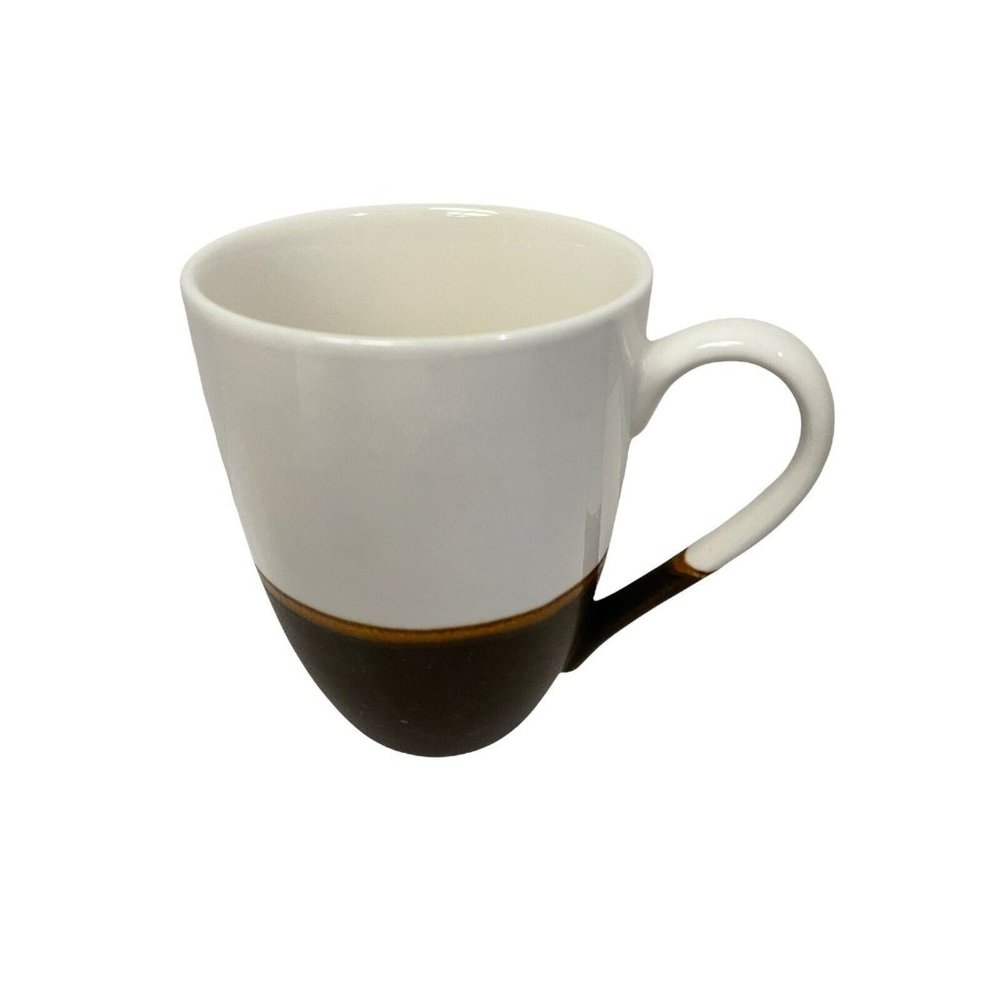 Starbucks 2008 Coffee Mug Cup Dark Chocolate Brown Large 8 oz 3" x 3 1/3"